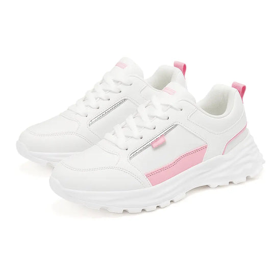 Sofia Dames Sneakers met Voetbed – Leren Schoenen met Chunky Zool
