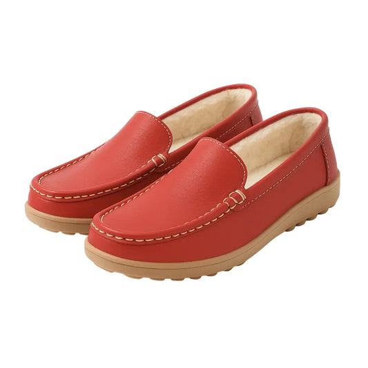 Sofie Leren Loafers Dames - Comfortabele Instappers met Voering
