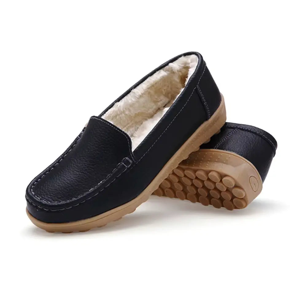 Sofie Leren Loafers Dames - Comfortabele Instappers met Voering