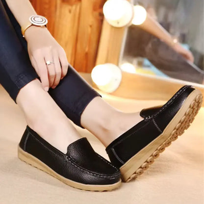 Sofie Leren Loafers Dames - Comfortabele Instappers met Voering