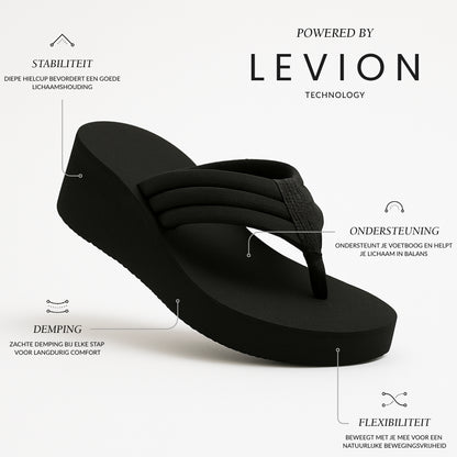 Yara Dames Teenslippers met Sleehak – Comfortabel & Lichtgewicht