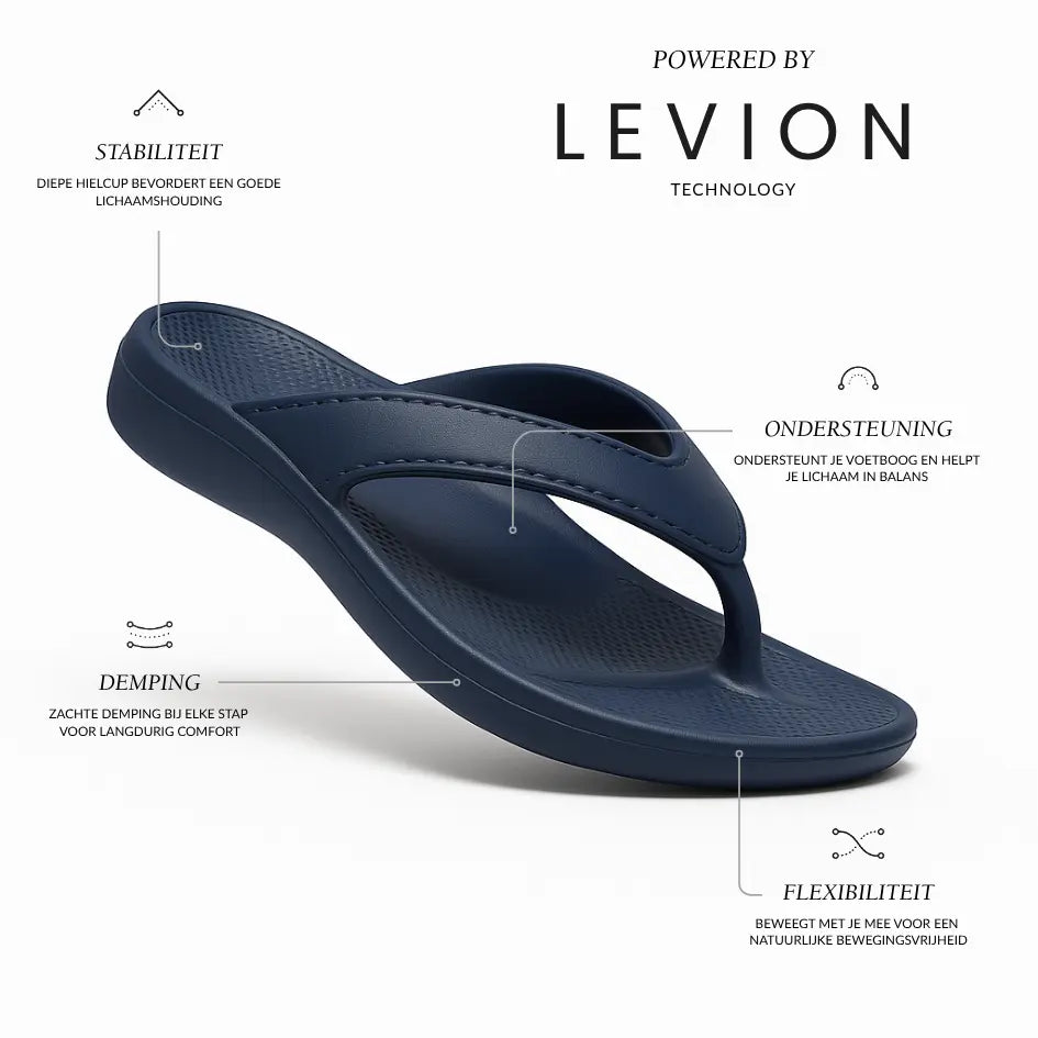 Jace Ergonomische Flip Flops met Hielcup & Voetboog Ondersteuning