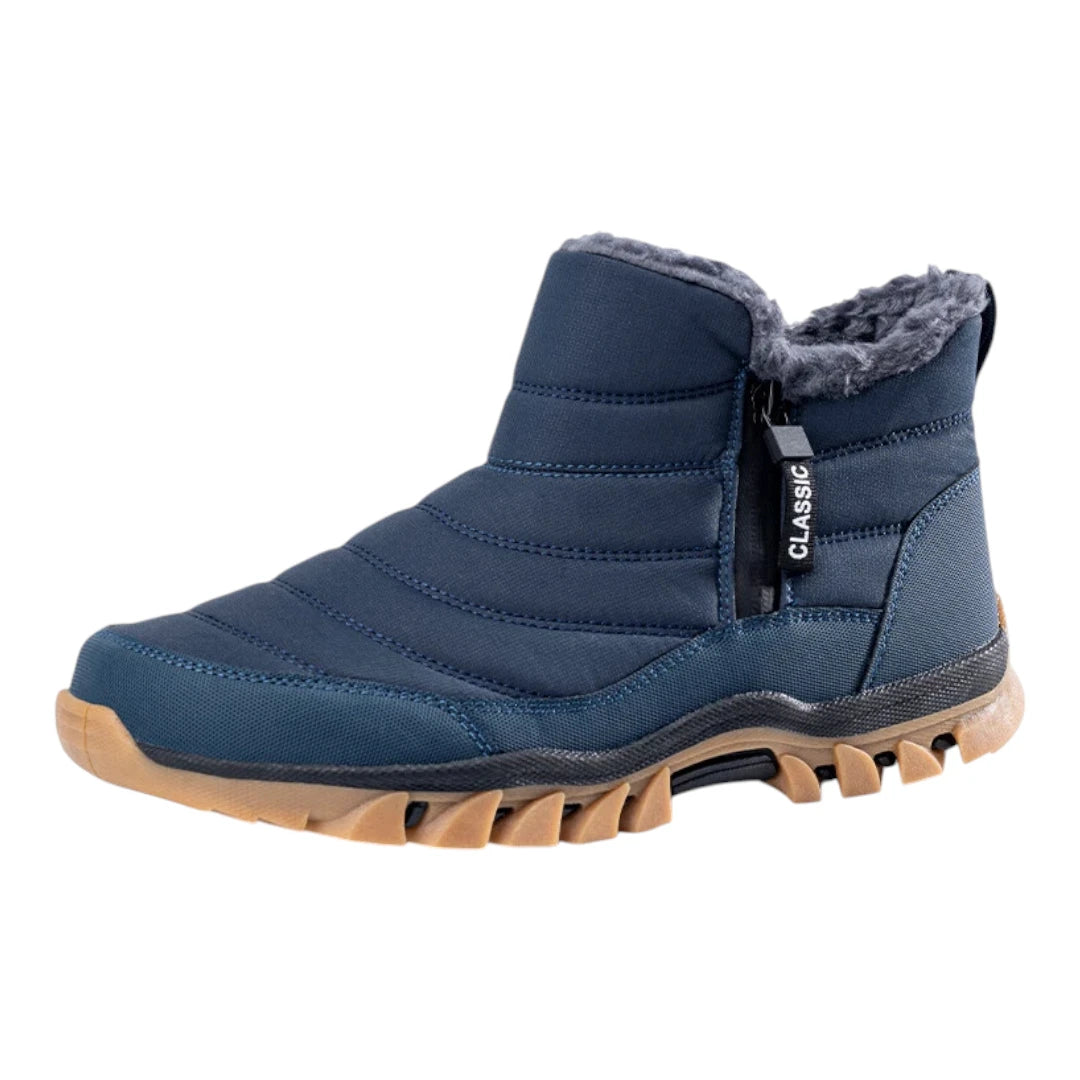 Arv Heren Snowboots met Rits – Waterdichte Schoenen met Fleece Voering