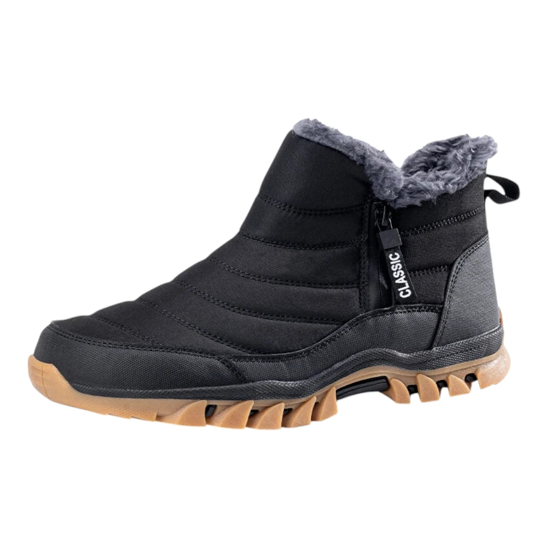 Arv Heren Snowboots met Rits – Waterdichte Schoenen met Fleece Voering
