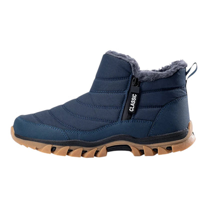 Arv Heren Snowboots met Rits – Waterdichte Schoenen met Fleece Voering